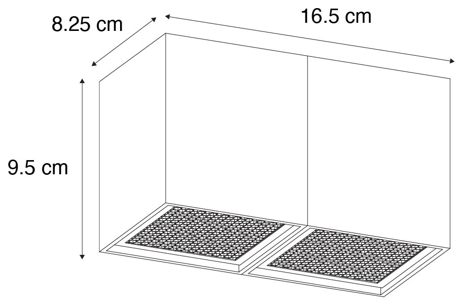 Dizajnové bodové svetlo zlaté 2-žiarovkové - Qubo Honey