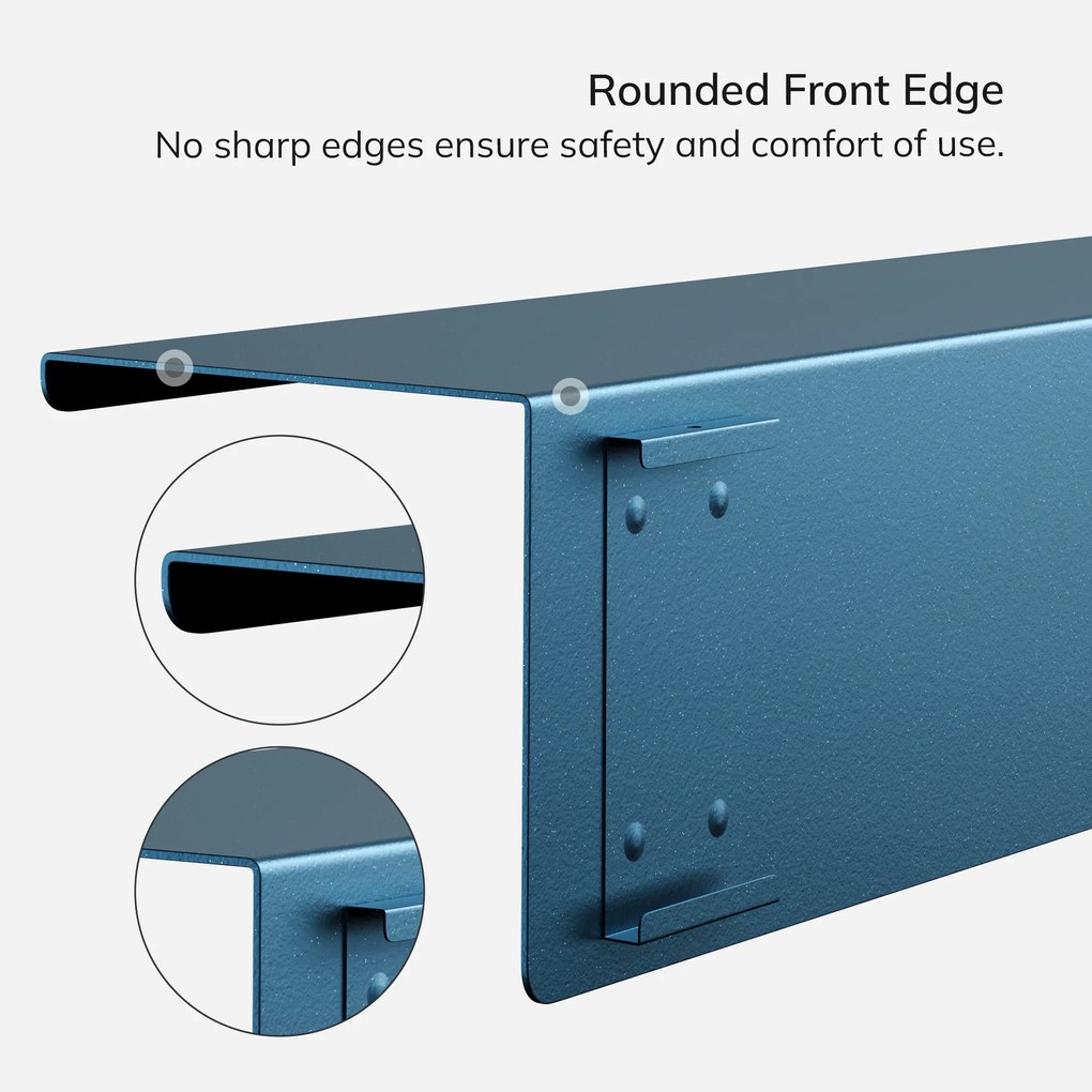 Poličky na stenu JOANNE 400 mm, Modern: tmavomodrá