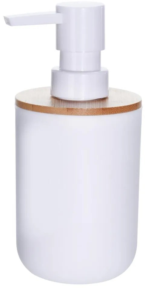 Sada 7 organizérů do koupelny WHITNEY, bílý plast/bambus