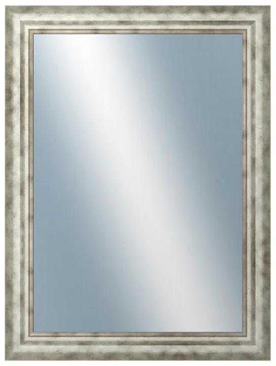 DANTIK - Zrkadlo v rámu, rozmer s rámom 60x80 cm z lišty TRITON široký strieborný (2950)
