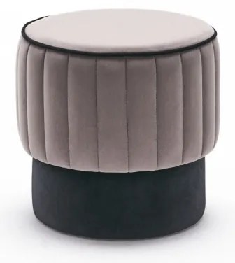 Taburet ROSE 40 cm sivo-čierny