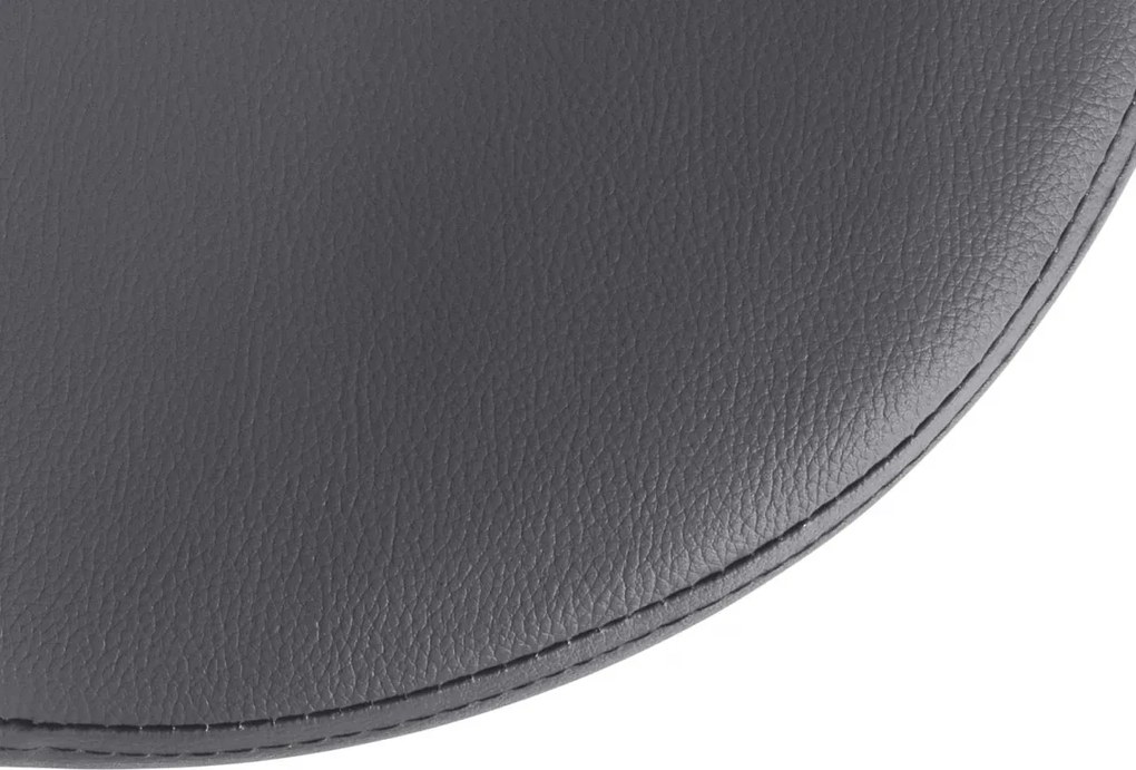 Barová stolička Ponte - koženka, chróm rám - Sivá