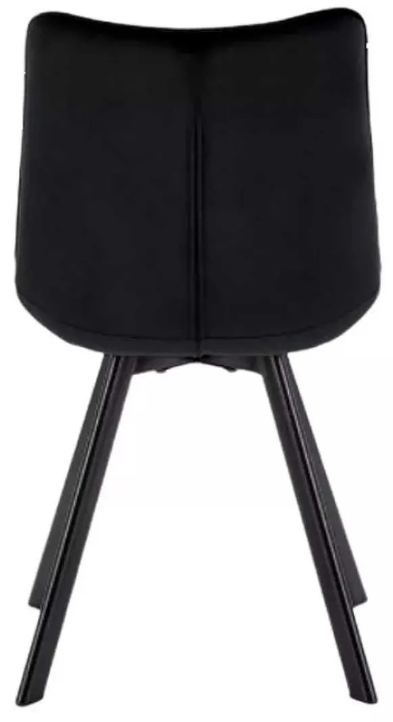 LuxuryForm DESIGN Stolička ORLEN VELUR - čierna