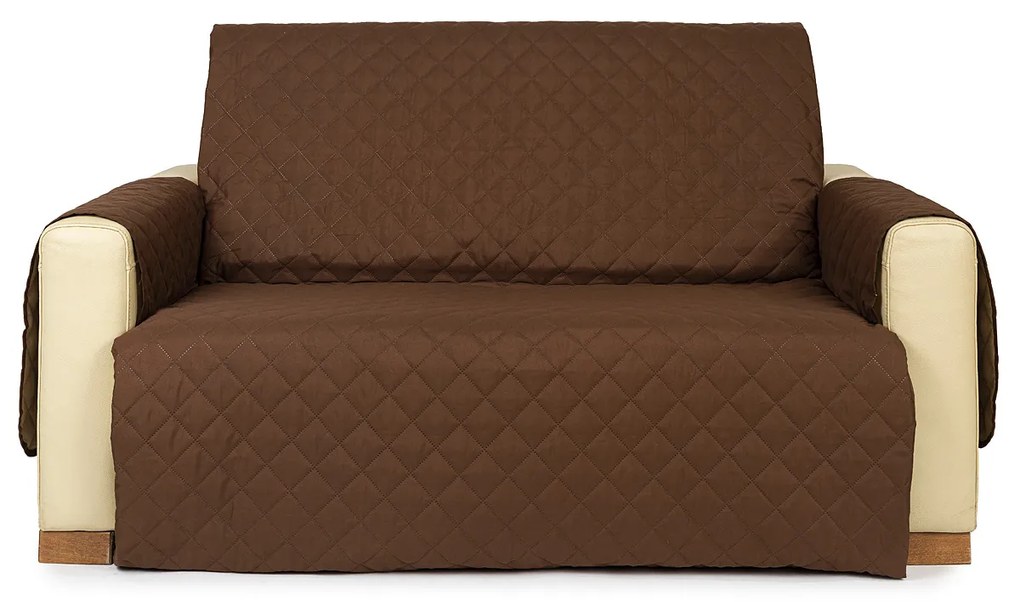 4Home Prehoz na dvojkreslo Doubleface hnedá/béžová