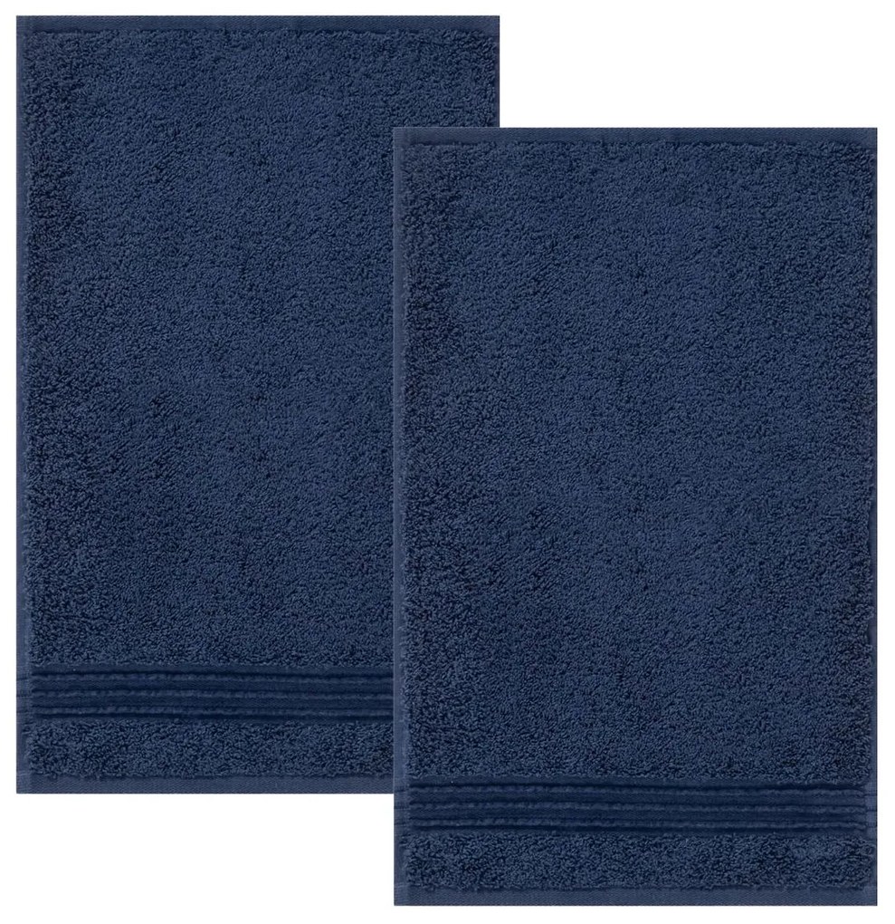 Möve by miomare Bavlnený uterák, 30 x 50 cm, 2 kusy (námornícka modrá), modrá (100311316)