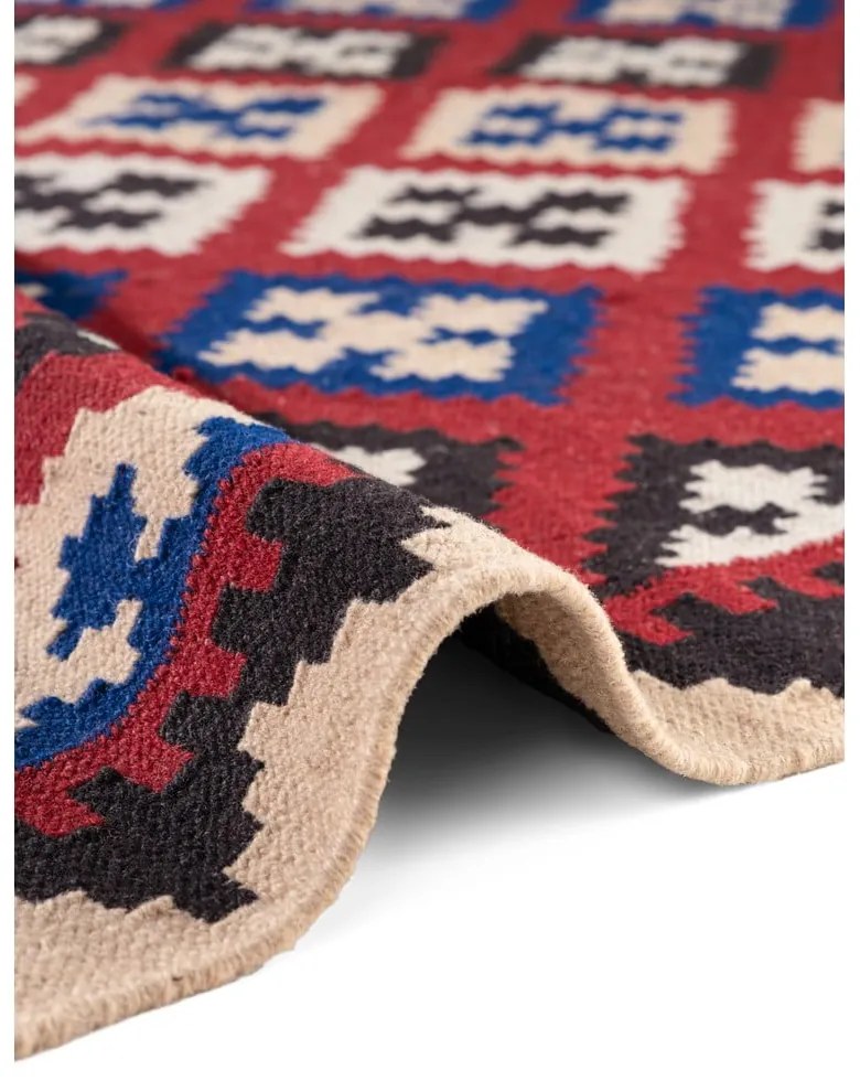 Červený obojstranný ručne tkaný vlnený koberec 200x290 cm Kamal Rami – Nouristan