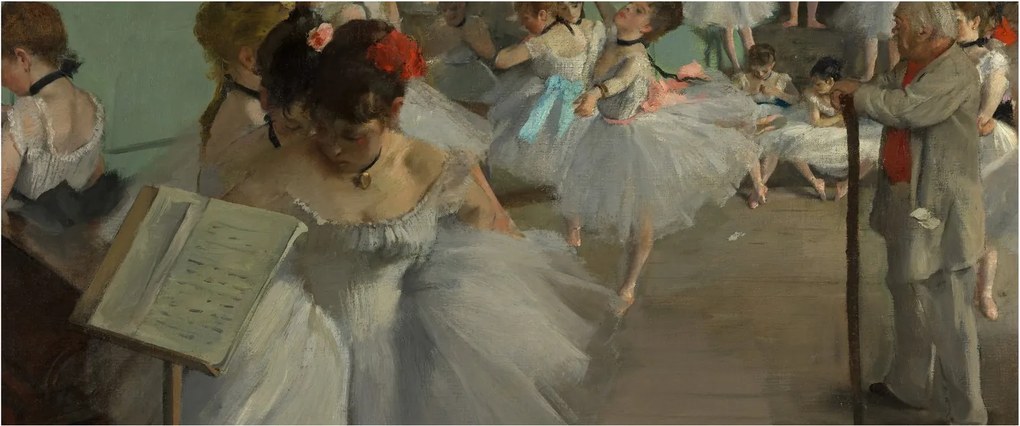 Obraz - Edgar Degas, The Dance Class, reprodukcia (120x50 cm)