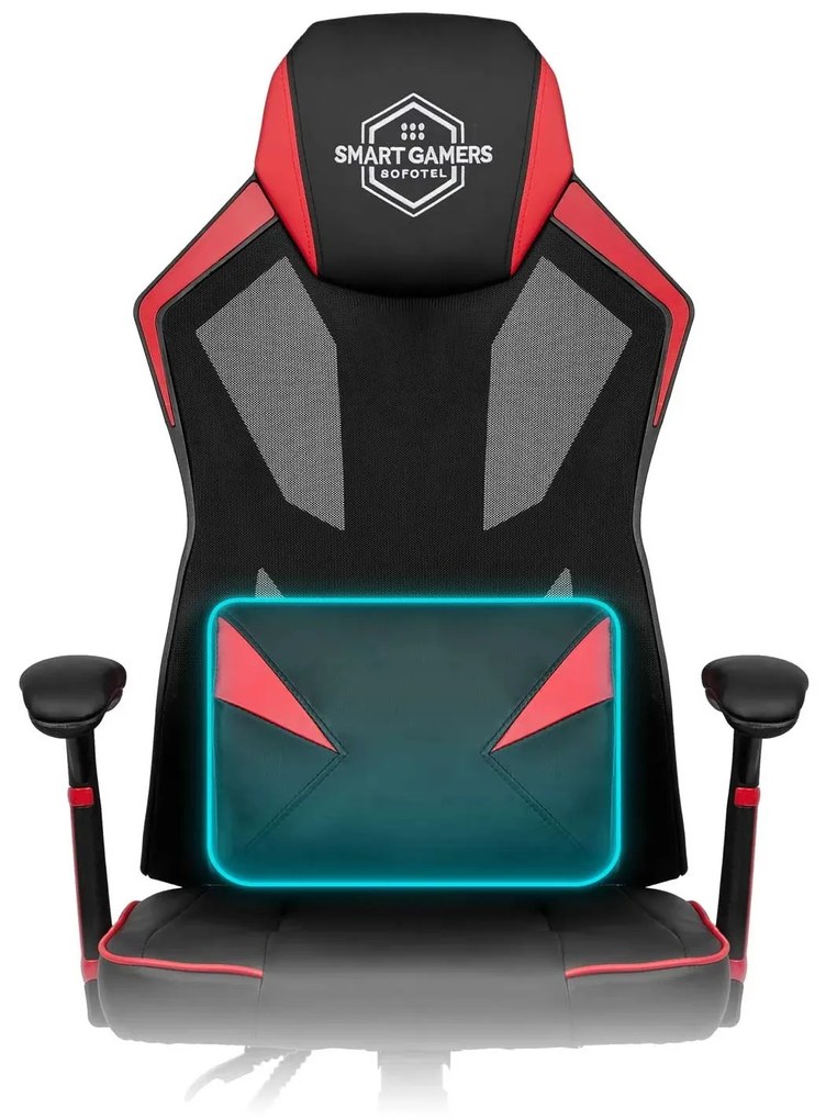 Sofotel Herné kreslo Shiro čierno-červené - 2193