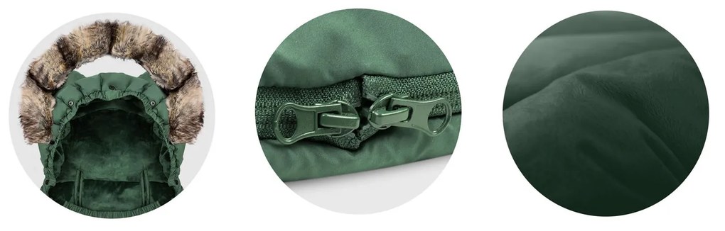 Spací vak do kočíka Elmi Ricokids - khaki