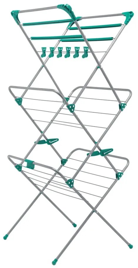 Sušiak na bielizeň v striebornej farbe Deluxe – Addis