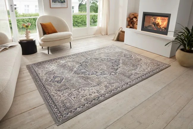 Koberec Hanse Home Terrain Orken sivý / krémový
