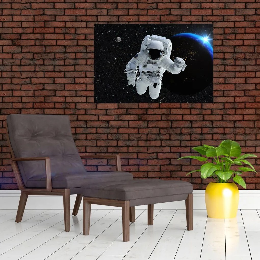 Obraz - Astronaut vo vesmíre (90x60 cm)