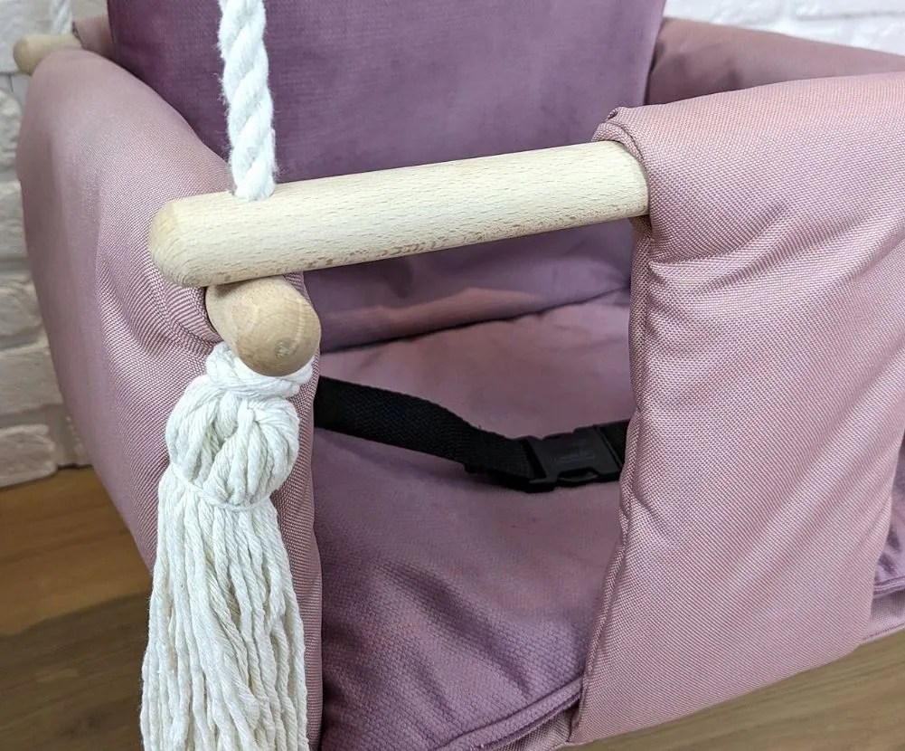 Detská hojdačka LULLABY - STARORUŽOVÁ