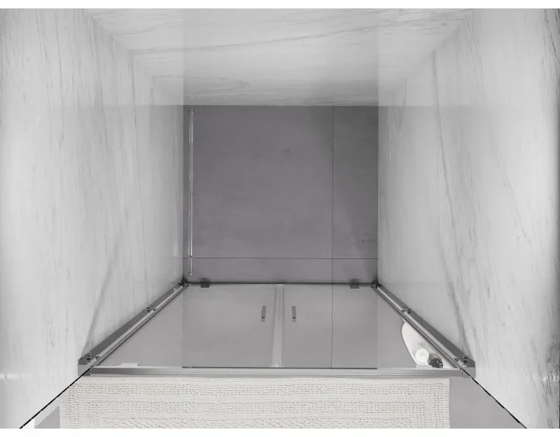 Mexen Exo, dvojité krídlové sprchové dvere 80x200 cm, 6mm číre sklo, chrómový profil, 8182-080-000-01-00