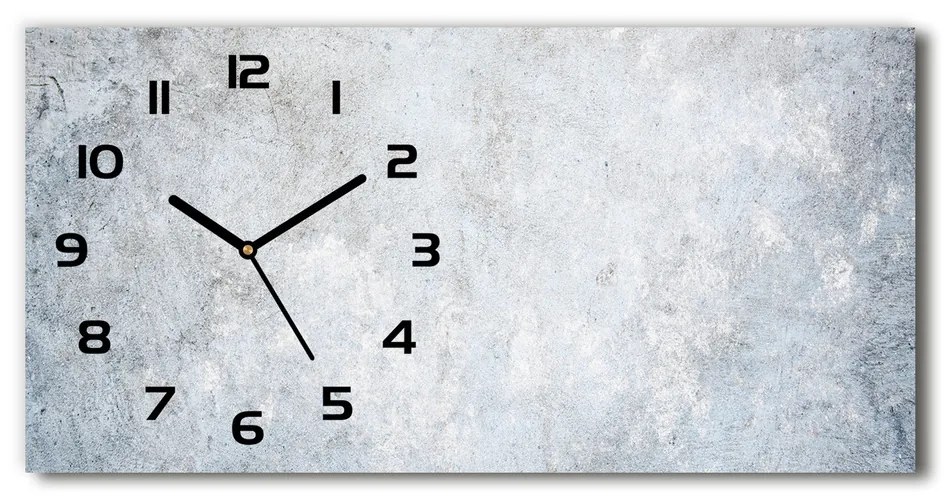 Vodorovné Sklenené hodiny na stenu tiché Betónové pozadia pl_zsp_60x30_f_130709609