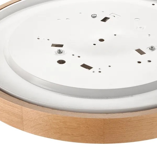 Brilagi - LED stropné svietidlo CARVALHO SLIM 3xE27/15W/230V, dub, priemer 47 cm