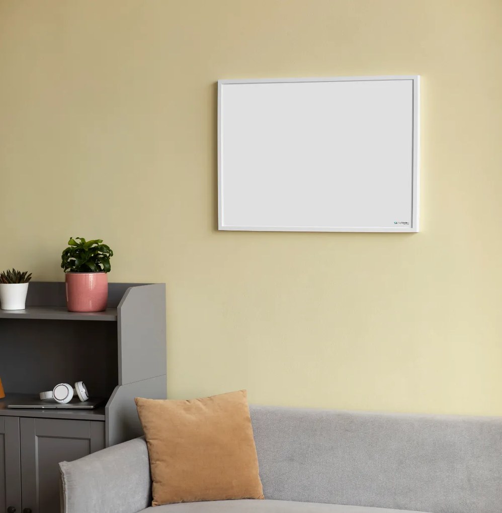 Toptabule.sk Biela magnetická tabuľa v bielom drevenom ráme 200x100 cm