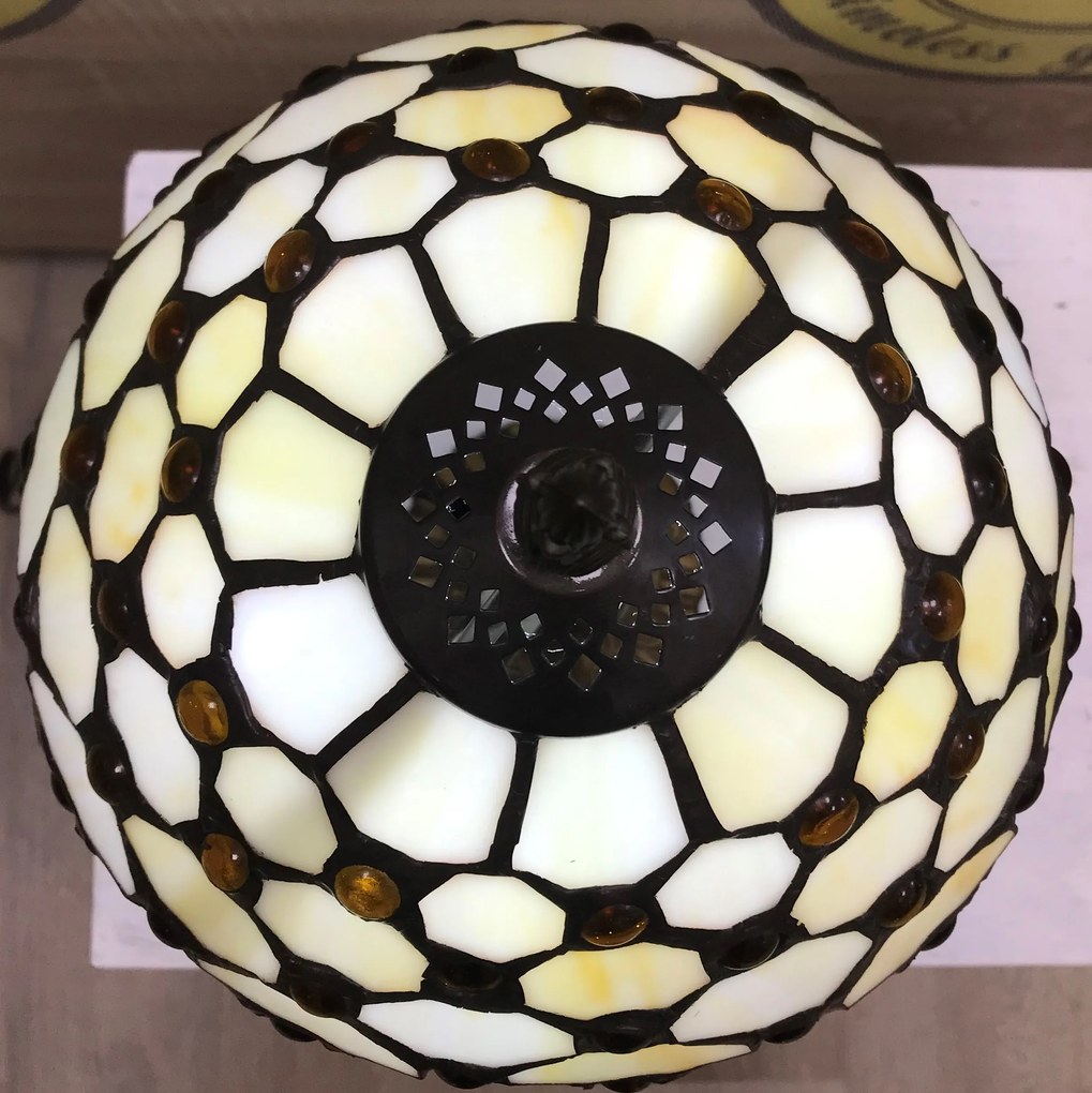 Tiffany lampa stolná Ø30*49 cm Prezent 53 vzor 7 HIVE