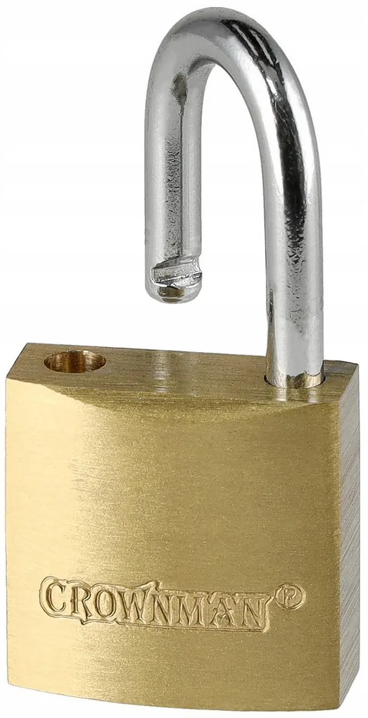 CROWNMAN 20mm mosadzný visiaci zámok s tromi náhradnými kľúčmi