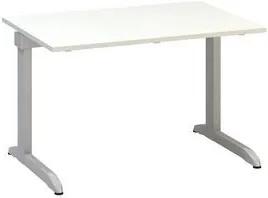 Kancelársky stôl Alfa 300, 120 x 80 x 74,2 cm, rovné vyhotovenie, dezén biely, RAL9022