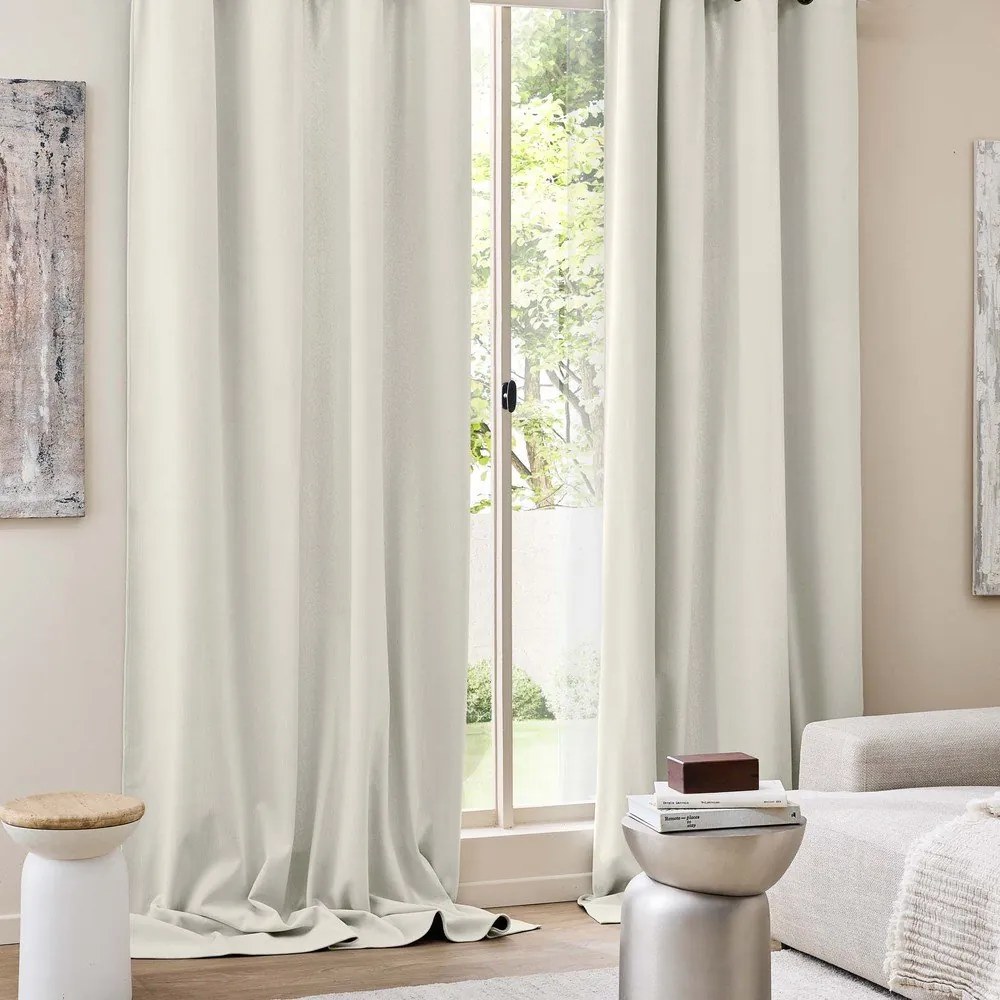 Béžový menčestrový termo záves 140x260 cm Madison – douceur d'intérieur