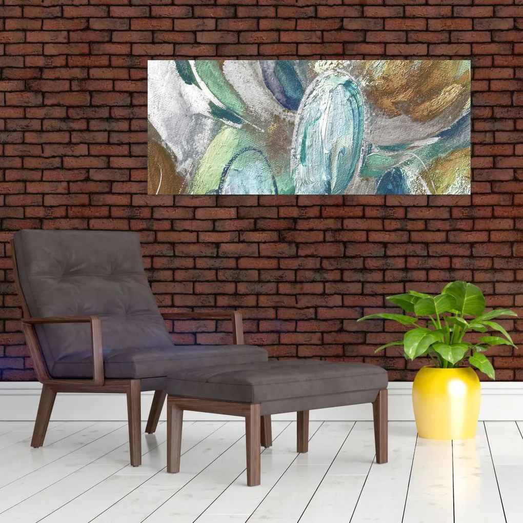 Obraz - Abstraktné maľba postavy (120x50 cm)