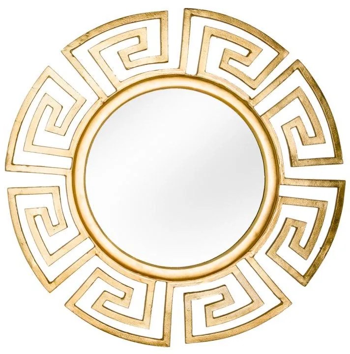 Nástenné zrkadlo Leonel, zlaté, 85 cm