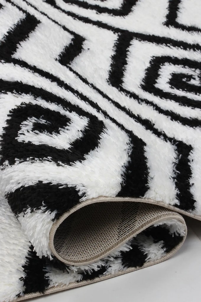 Koberec Boho 638 CREAM/BLACK rozmery koberec: 80x150 cm