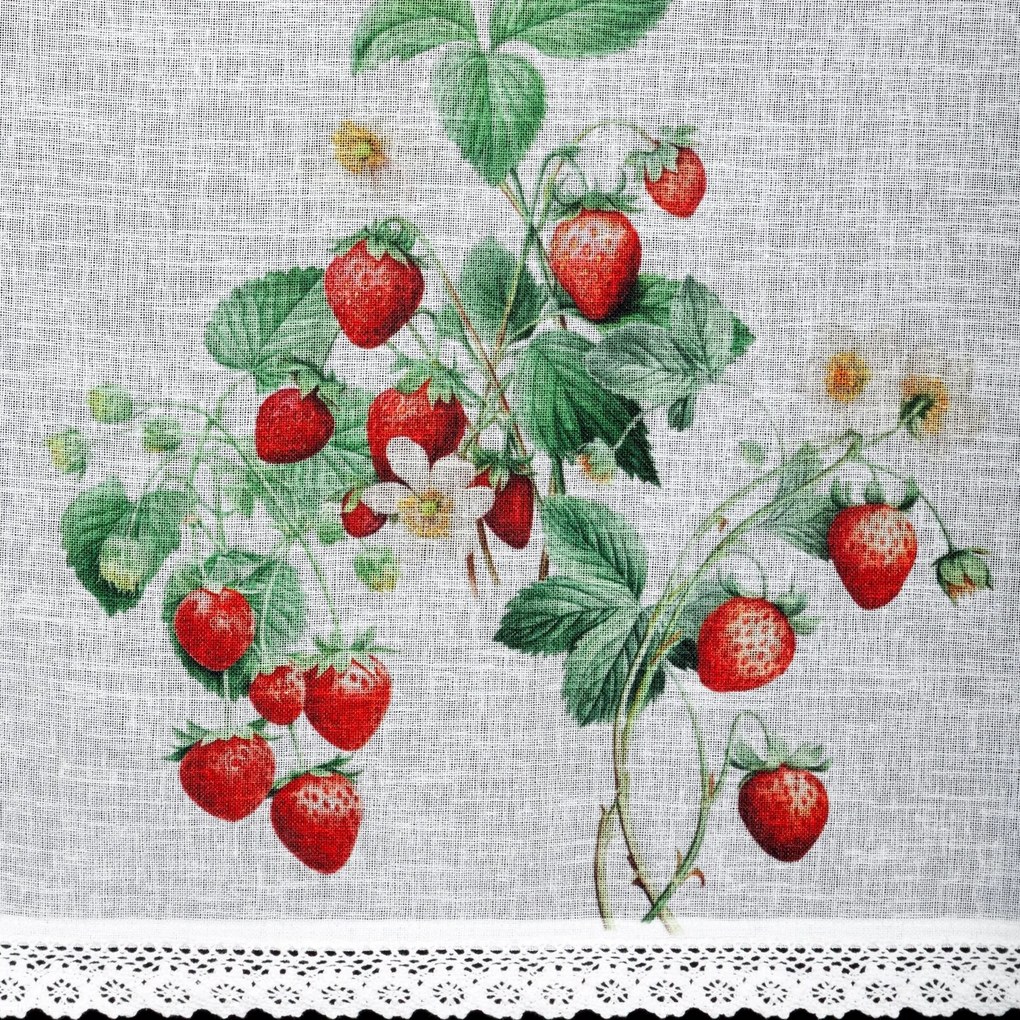 EUROFIRANY KRÁTKA ZÁCLONA NA PÁSKE KSENIA 150X60 CM VIACFAREBNÁ