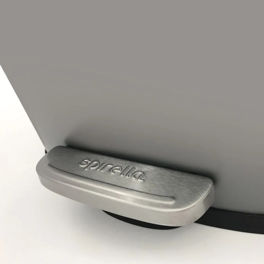 Taupe nášľapný oceľový odpadkový kôš 50 l Akira – Spirella