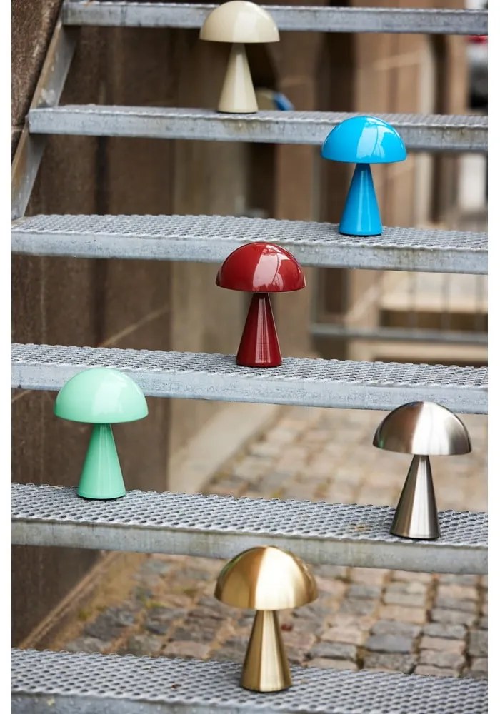 Krémová LED stmievateľná stolová lampa (výška 20 cm) Mush – Hübsch