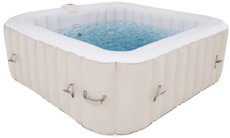 Nafukovacia vírivka (jacuzzi) Kamino New Typ 4 910 l - sivohnedá (taupe) / biela