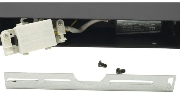 LED Vonkajšie nástenné svietidlo 2xLED/16W/230V IP54 90 cm čierna