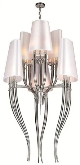 Azzardo AZ0173 - Luster na reťazi DIABLO 12xE14/11W/230V biela