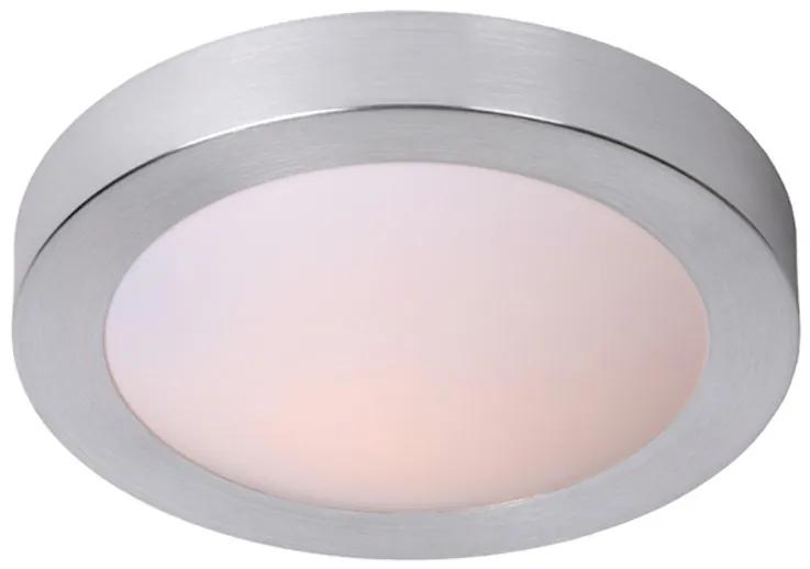 Lucide 79158/02/12 FRESH - Prisadené stropné osvetlenie do kúpeľne - priemer 35 cm - 2xE27 - IP44 - Brúsený Chróm