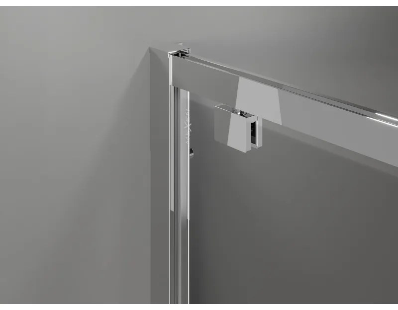Mexen Exo, sprchovací kút s krídlovými dverami 70 x 75 cm, 6mm číre sklo, chrómový profil, 8182-070-075-01-00