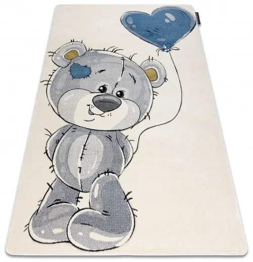 Detský kusový koberec Petit E1593 Teddy bear cream, 140x190, šedá, detská izba, Dywany Łuszczów