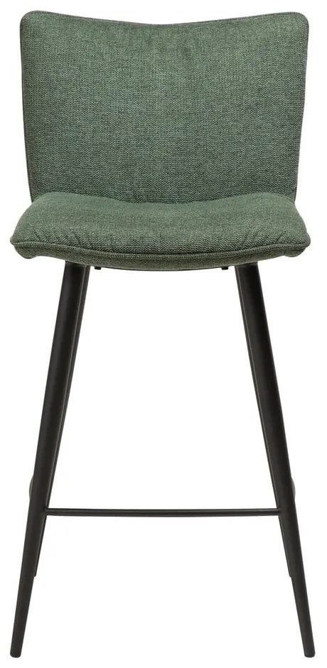 Zelená barová stolička s oceľovými nohami DAN-FORM Join, výška 93 cm