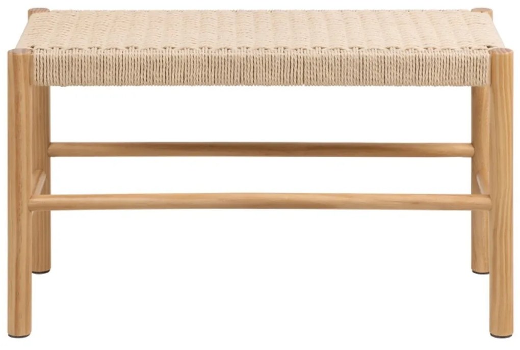 Lavica Alvin 80 cm z masívu smotanová/borovica