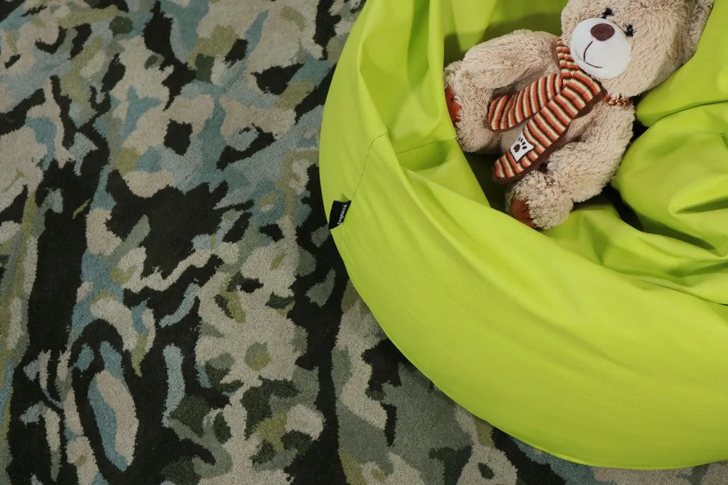 Mujkoberec Original, AKCIA: Ručne všívaný indický koberec Guntur, zelená, obývacia izba