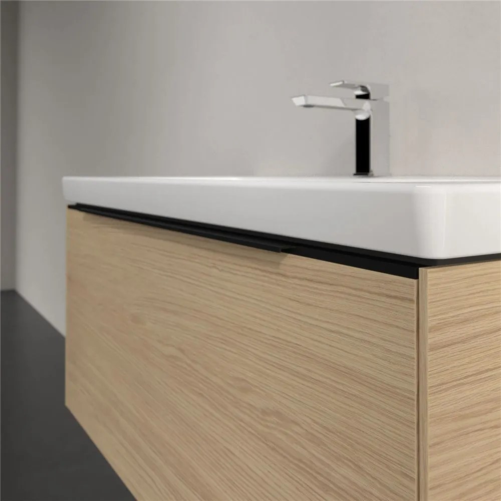 VILLEROY &amp; BOCH Subway 3.0 závesná skrinka pod umývadlo, 1 zásuvka, s LED osvetlením, 973 x 478 x 429 mm, Nordic Oak, C569L1VJ