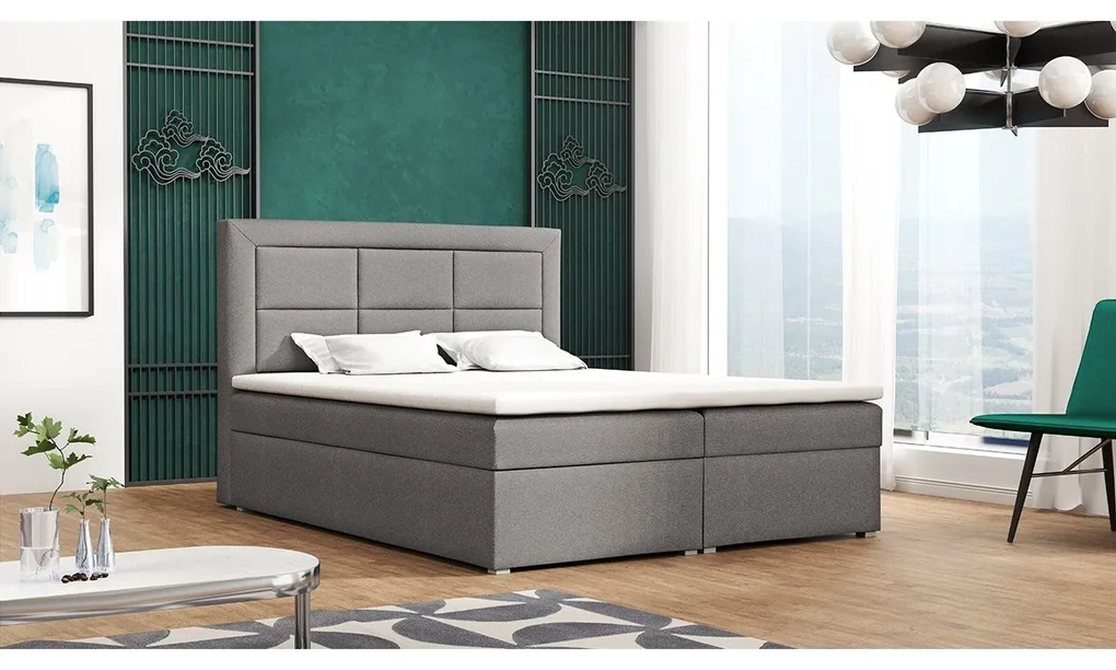Kontinentálna posteľ Pesto Box, Rozmer postele: 140x200, Dostupné poťahy: Victoria 14 863