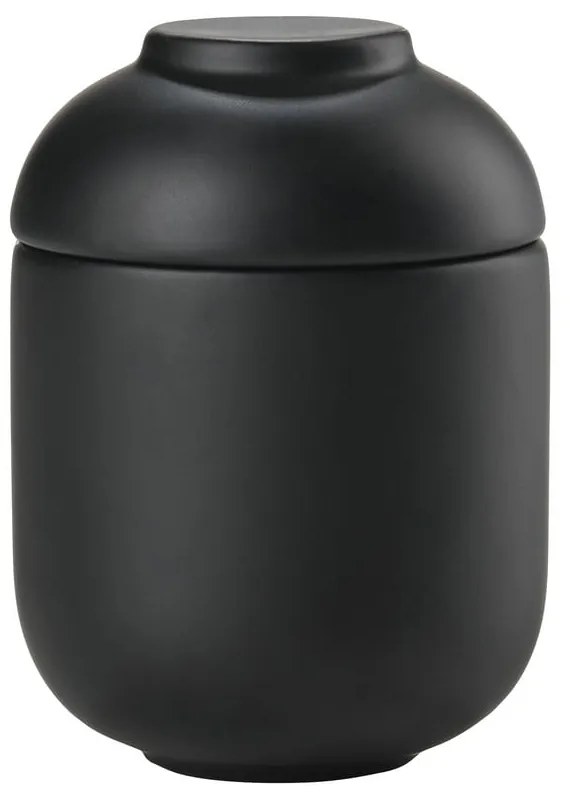 Čierny kameninový kúpeľňový organizér na vatové tampóny Sensu – Zone