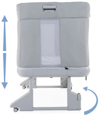 Chicco - Detská postieľka 3v1 NEXT2ME FOREVER tmavošedá