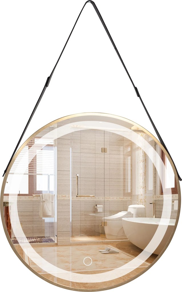 Rea Zrkadlo ⌀60 cm s regulovateľným LED osvetlením HOM-01504