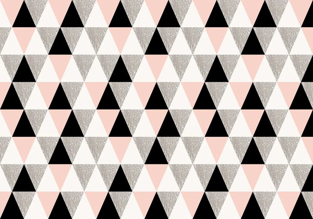Fototapeta - Zloženie trojuholníkov (254x184 cm)