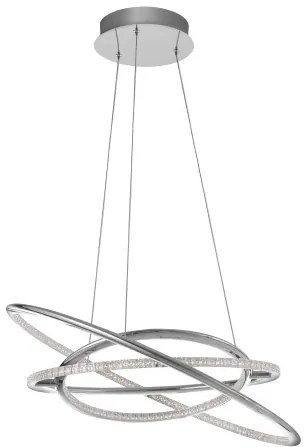 LED luster Livorno 60 Chrome