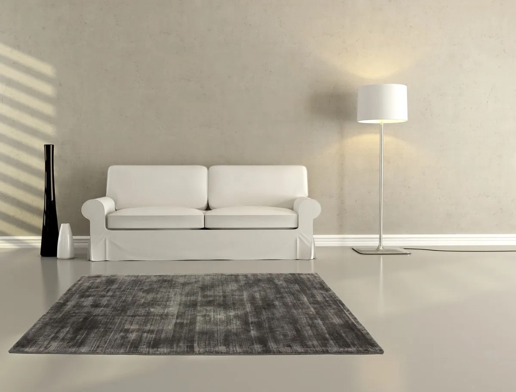 Obsession koberce Ručne tkaný kusový koberec Maori 220 Anthracite - 80x150 cm
