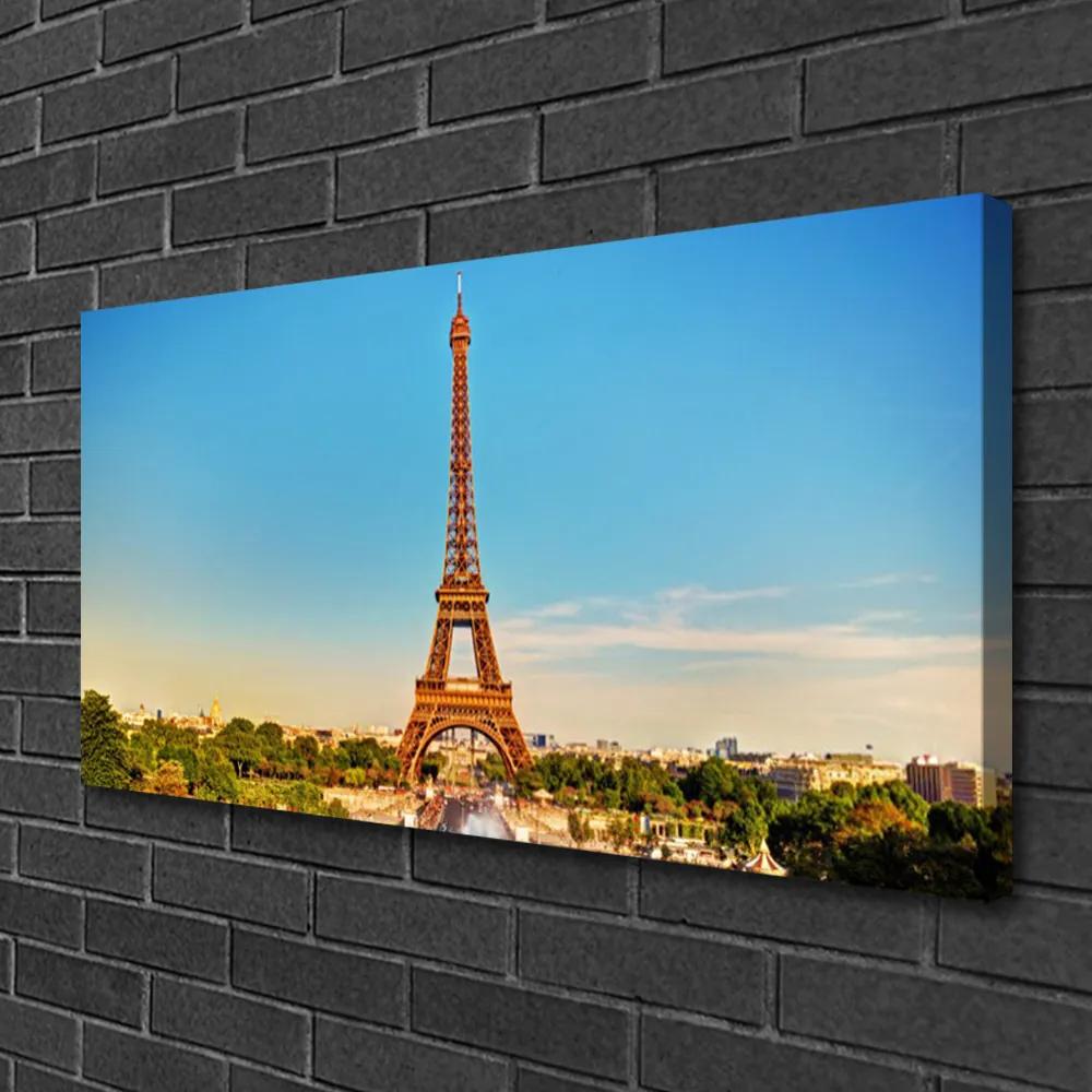 Obraz Canvas Eiffelová veža paríž 100x50 cm
