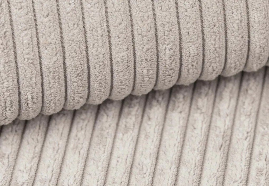 Dvojmiestna pohovka Cassino, krémová štruktúrovaná látka